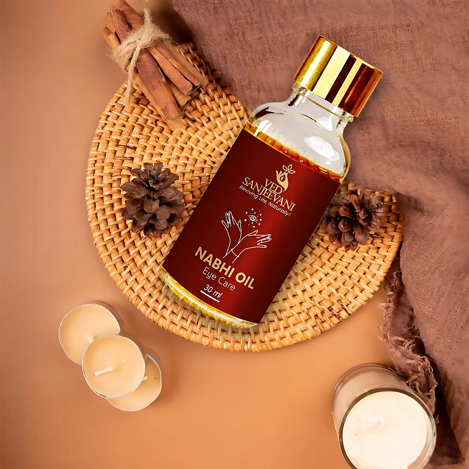 Ved Sanjeevani 100 Organic Ayurvedic Nabhi Oil For Eye Care (30ml  1 Pc) Ved Sanjeevani 100 Organic Ayurvedic Nabhi Oil For Eye Care (30ml  1 Pc)